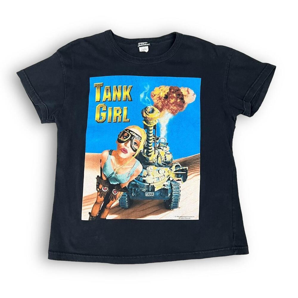 Vintage 90s Tank Girl Big Graphic Tee Shirt XL‎